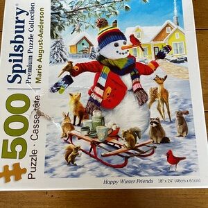 Happy Winter Friends 500-Piece Puzzle